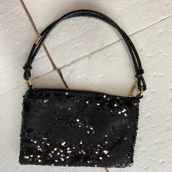 Black sequine purse - Picture 2 of 11